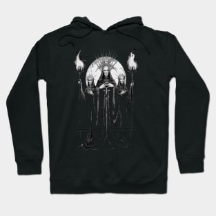 Initiates Of The Flame - occult esoteric fantasy illustration Hoodie